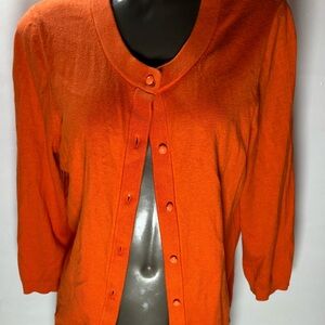 Kate Spade Vibrant Orange Cardigan